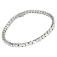 14K White Gold 7.70ct Diamond Tennis Bracelet MF01-111325
