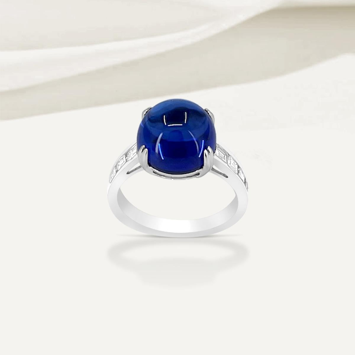 Modern 14K White Gold 7.92cts Tanzanite and Diamond Ring. Style# R3521 For Sale