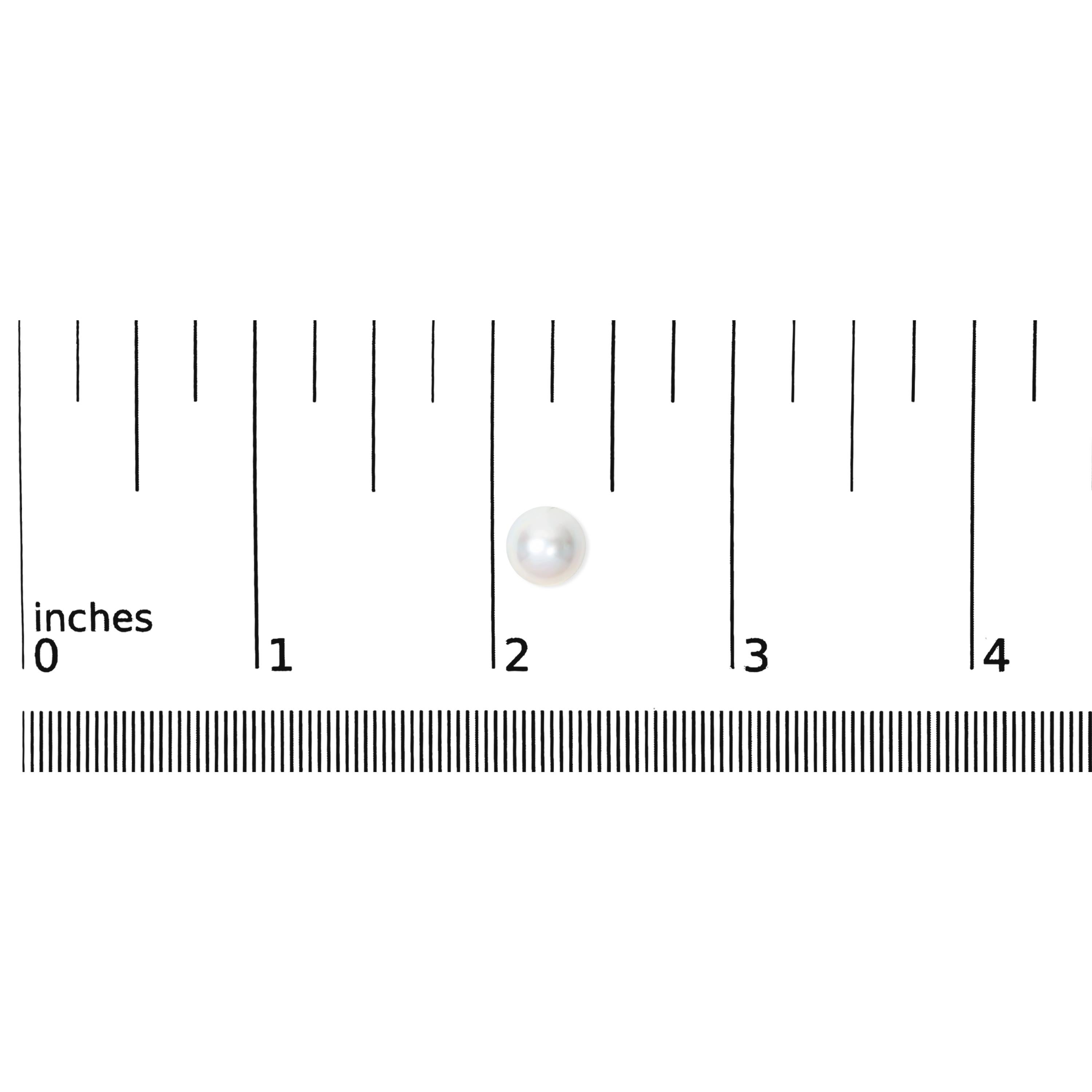14K White Gold 8-8.5MM Cultured Freshwater Pearl Solitaire Stud Earrings Neuf - En vente à New York, NY