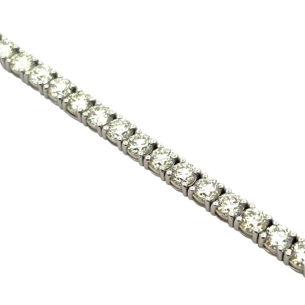 14k White Gold 9.45ctw Natural Diamond Tennis Bracelet

This stunning 9.45ctw Diamond Tennis Bracelet is in excellent condition and is ready to ship!

Type: Tennis Bracelet
Material: 14k White Gold
Diamond Details: There are 9.45 carats of Natural