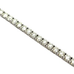 Pulsera Tenis Oro Blanco 14k 9.45ctw Diamante Natural