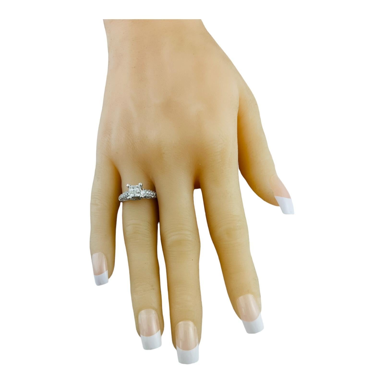 14K White Gold Alfred Levitt Diamond Engagement Ring Size 7 #16483 For Sale 5
