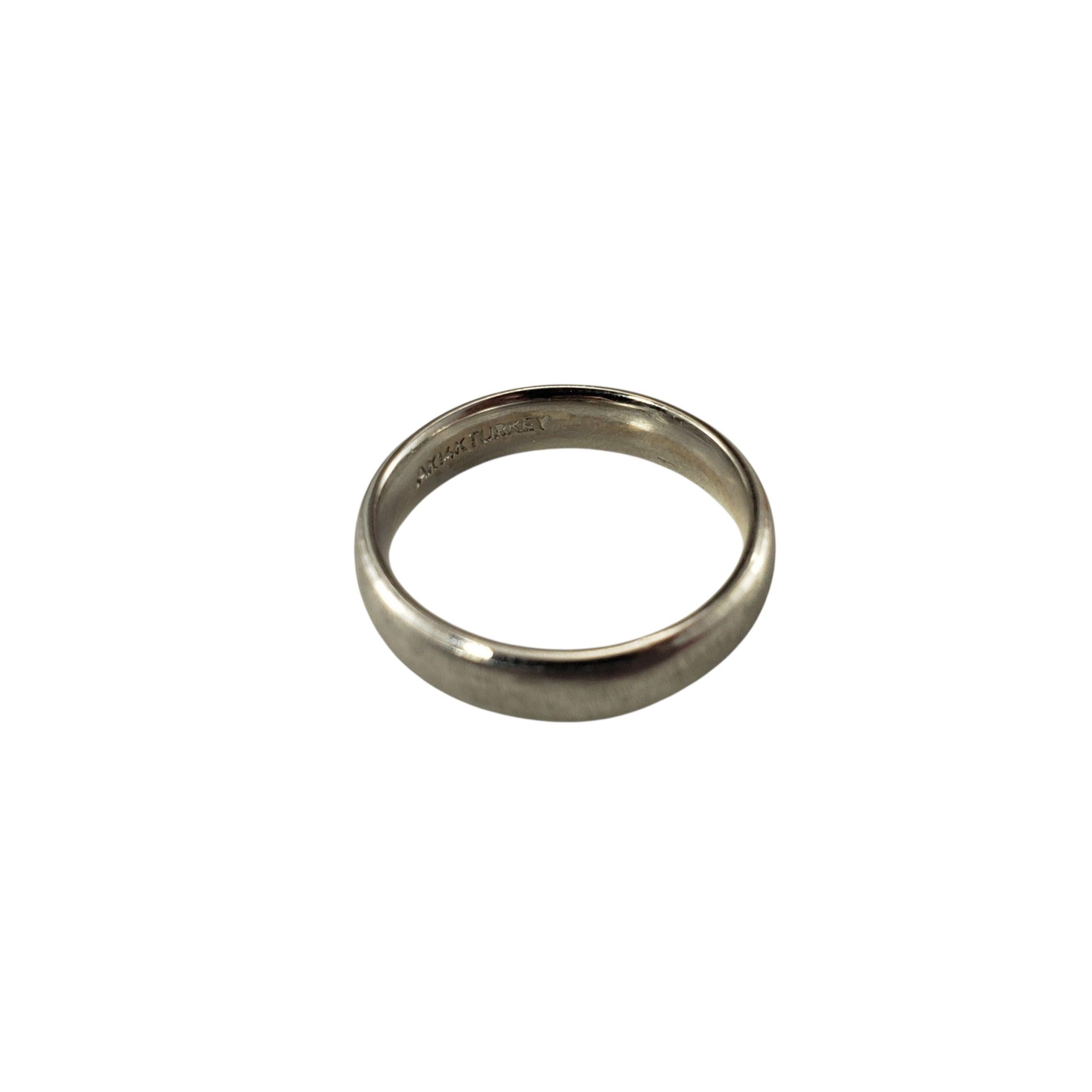 Bague en or blanc 14K et diamant Taille 6 #23002 Pour femmes en vente