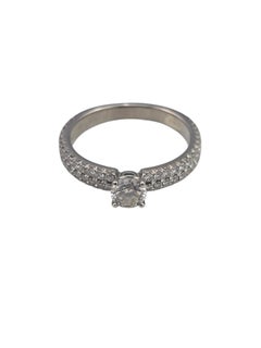 14K White Gold and Diamond Engagement Ring Size 8 #24207