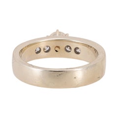 14K White Gold and Diamond Engagement Wedding Ring