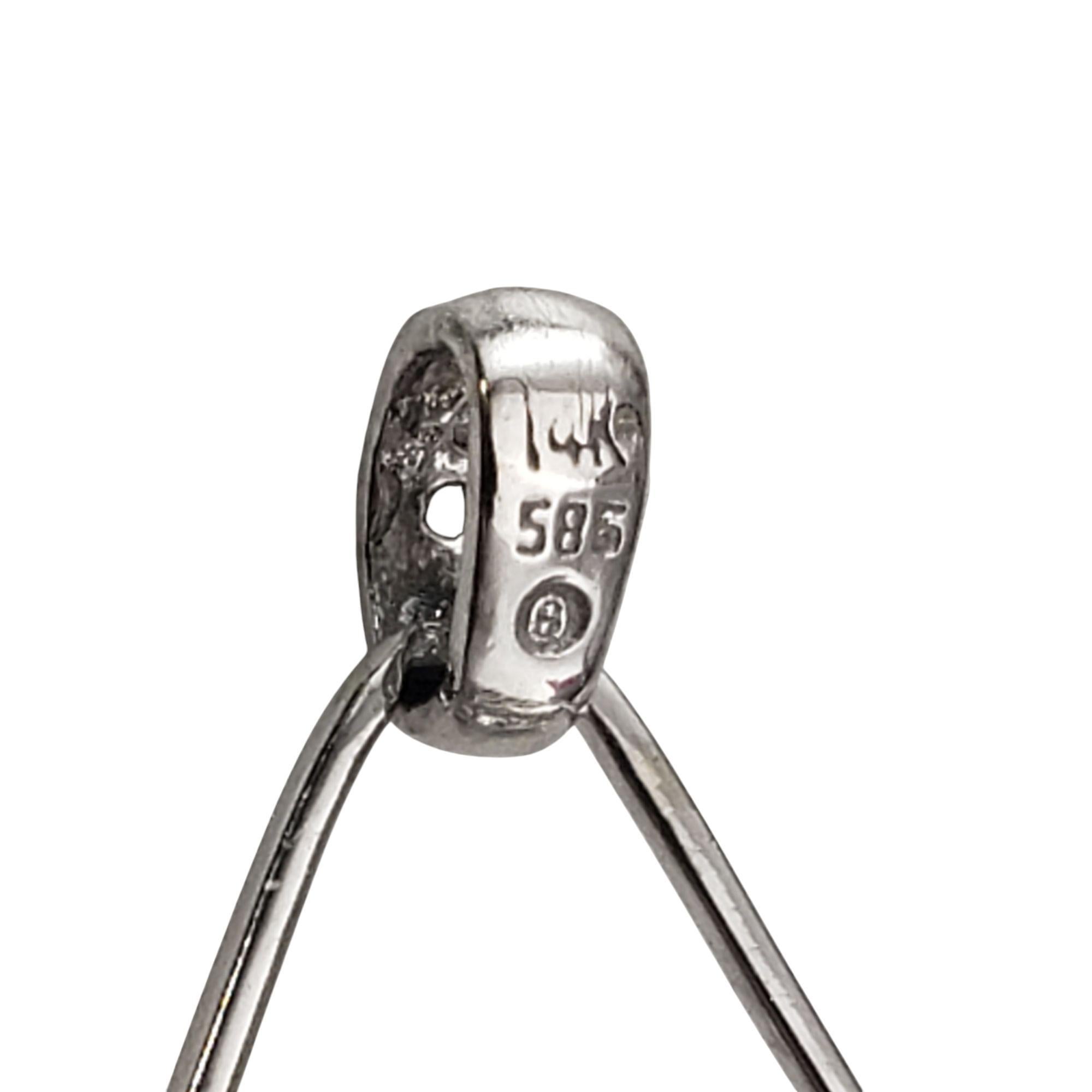 Charm da borsetta in oro bianco 14K e diamanti #21118 in vendita 2