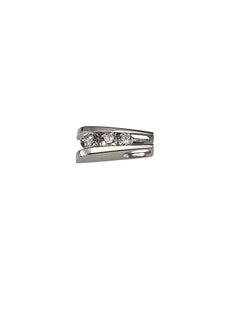 14K White Gold and Diamond Ladder Pendant #25005