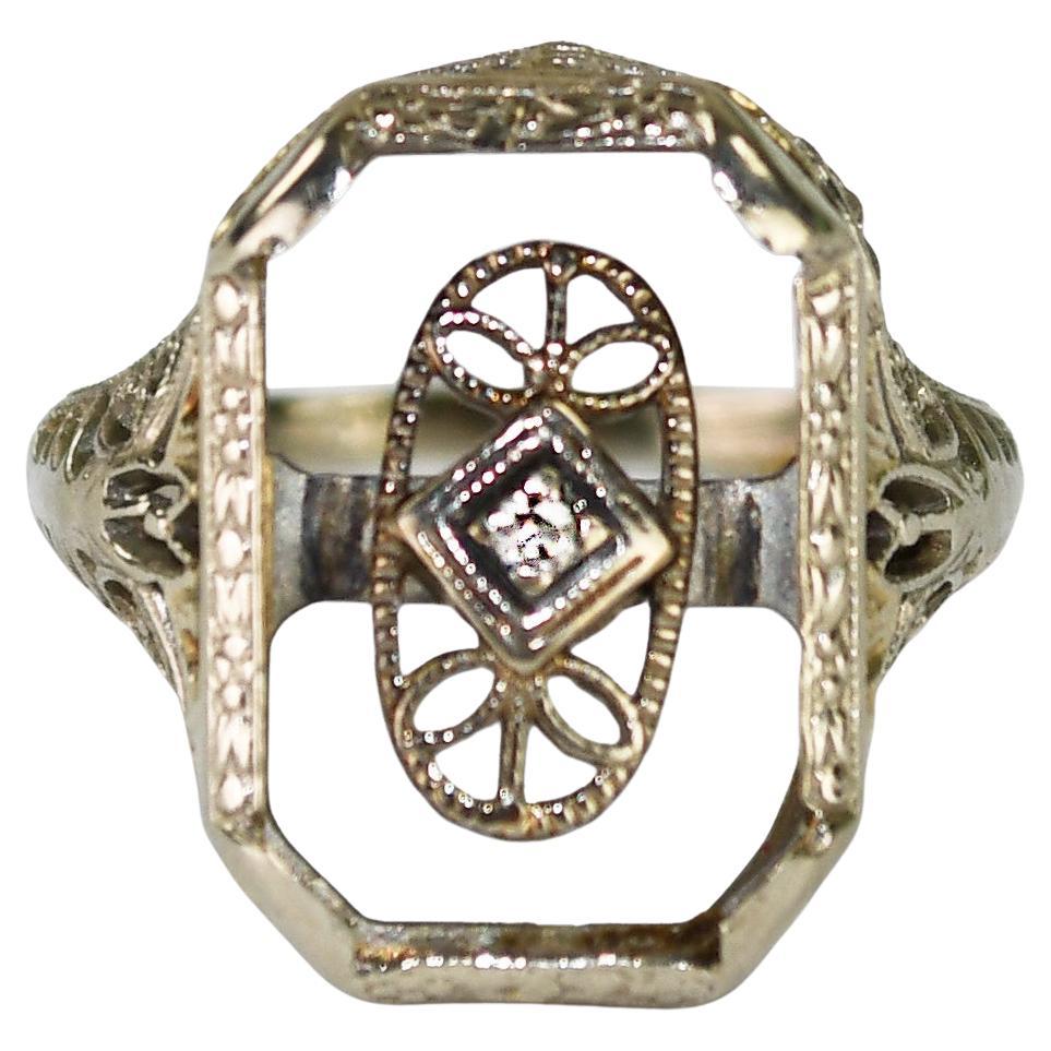 Anello in oro bianco 14K Arte Antiques 2,6g