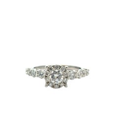 14k White Gold approx. 0.80ctw Diamond Engagement Ring