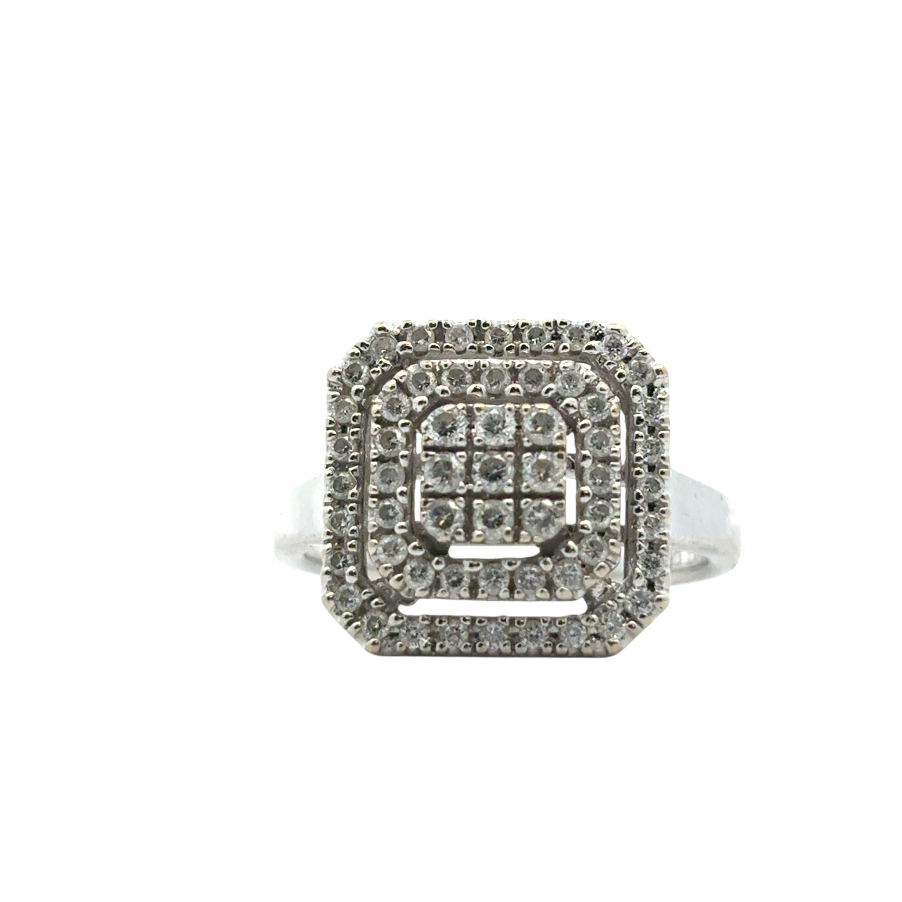 14k White Gold approx. 1.7ctw Round Pave Diamond Square Ring

This stunning 1.7ctw Square Diamond Ring is in excellent condition and is ready to ship!

Material: 14k White Gold
Diamond Details: This ring features approximately 1.7 carats of Natural