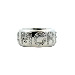 14k White Gold approx. 2ctw Diamond "Amore" Band Ring