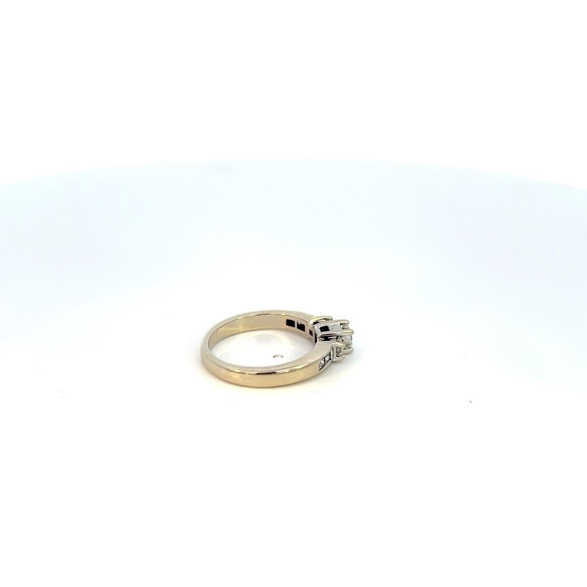 Women's or Men's 14K White Gold apx 1/2 ctw princess Diamond Engagement Ring SZ 4.75 For Sale