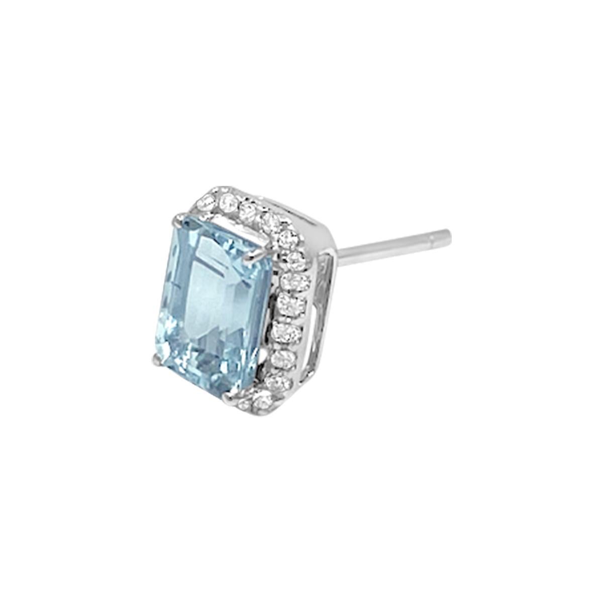 Dreamy, spiritual and flowing the aquamarine is symbolic of true love. As the traditional gift given for the 19th wedding anniversary, it re-awakens love and deepens love.

Style# TS1070AQE
Aquamarine: Octagon 7x5mm 1.88cts
Diamond: 40pcs 0.24cts
