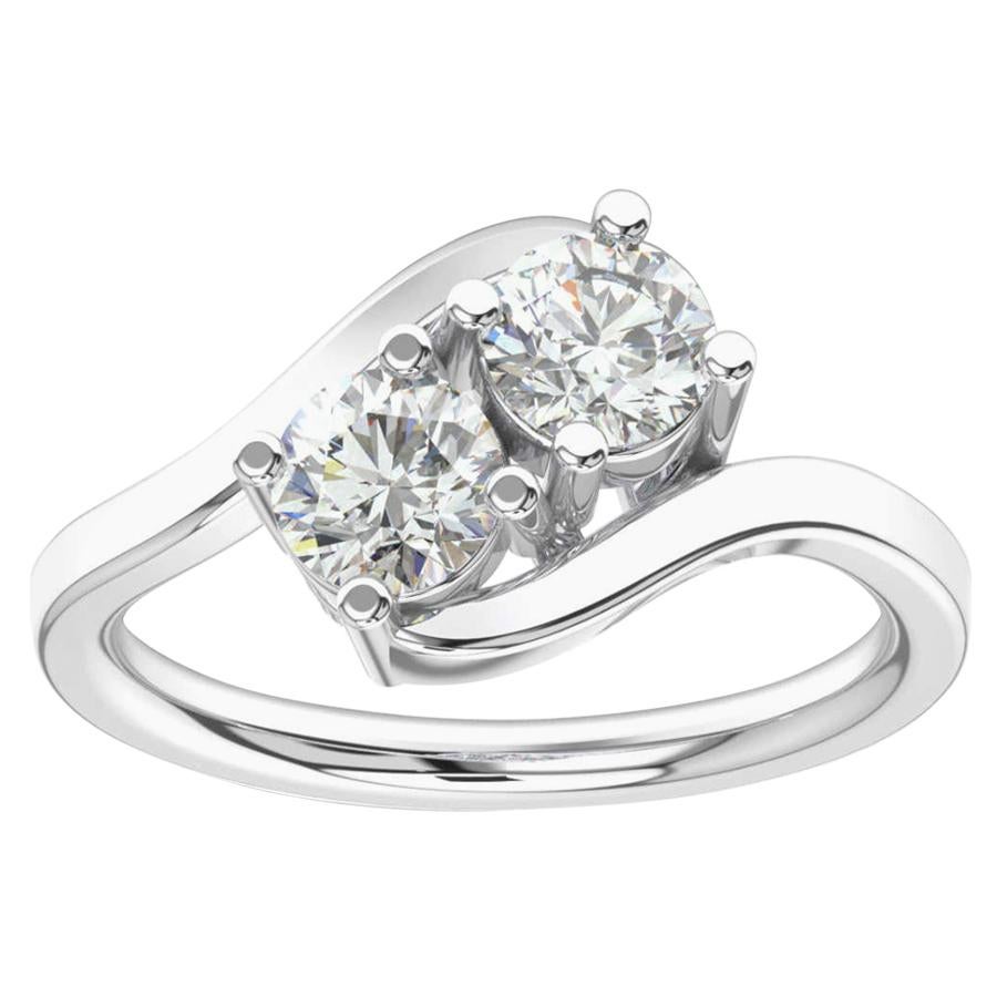 14K White Gold Artemis Diamond Ring '1 Ct. tw' For Sale
