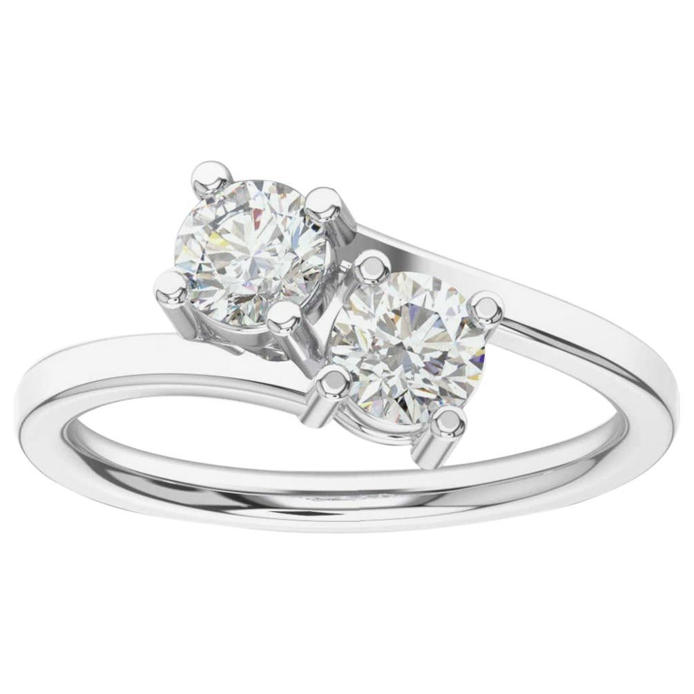 14K White Gold Artemis Diamond Ring '4/5 Ct. tw' For Sale