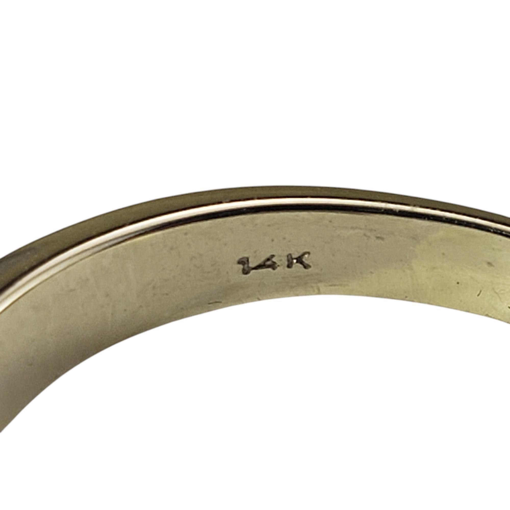 De las mujeres Anillo de oro blanco de 14 quilates con diamante baguette talla 9,5 #19851 en venta