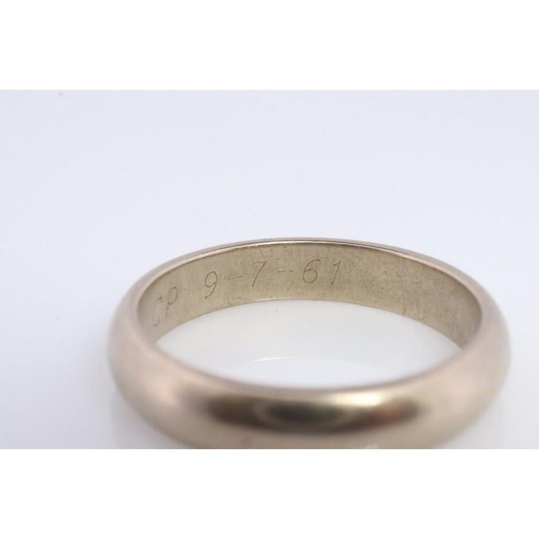 Band aus 14 Karat Weißgold. HEAVY 14k Gold Ehering im Zustand „Gut“ in Port Charlotte, FL