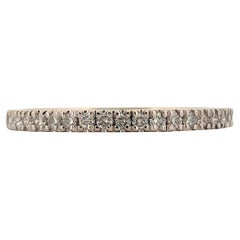 Anello Isolde in oro bianco 14K con diamanti naturali da .33 CTW, anello impilabile Elegance
