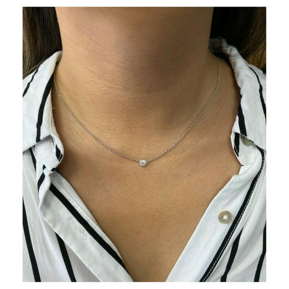 White gold wire necklace Clearance