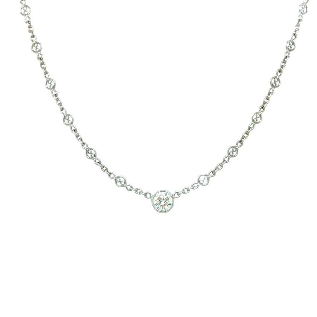 Art Deco Antique Handcrafted Old European Cut Diamond Solitaire Necklace 14k White Gold For Sale