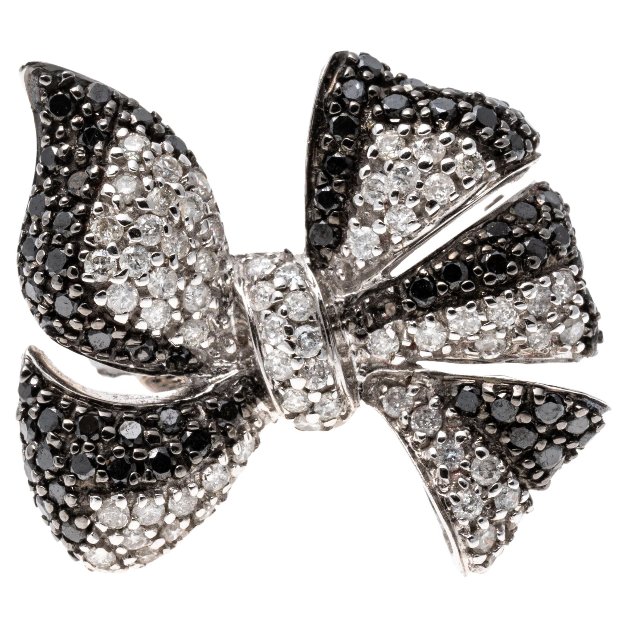 Diamond Gold Bow Ring at 1stDibs