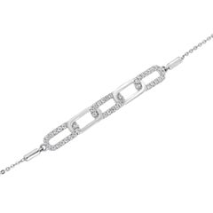 Pulsera Bolo de Diamantes '1/3 Quilate' de Oro Blanco de 14 Kilates