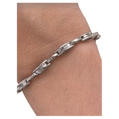 Armband aus 14 Karat Weißgold mit Diamanten