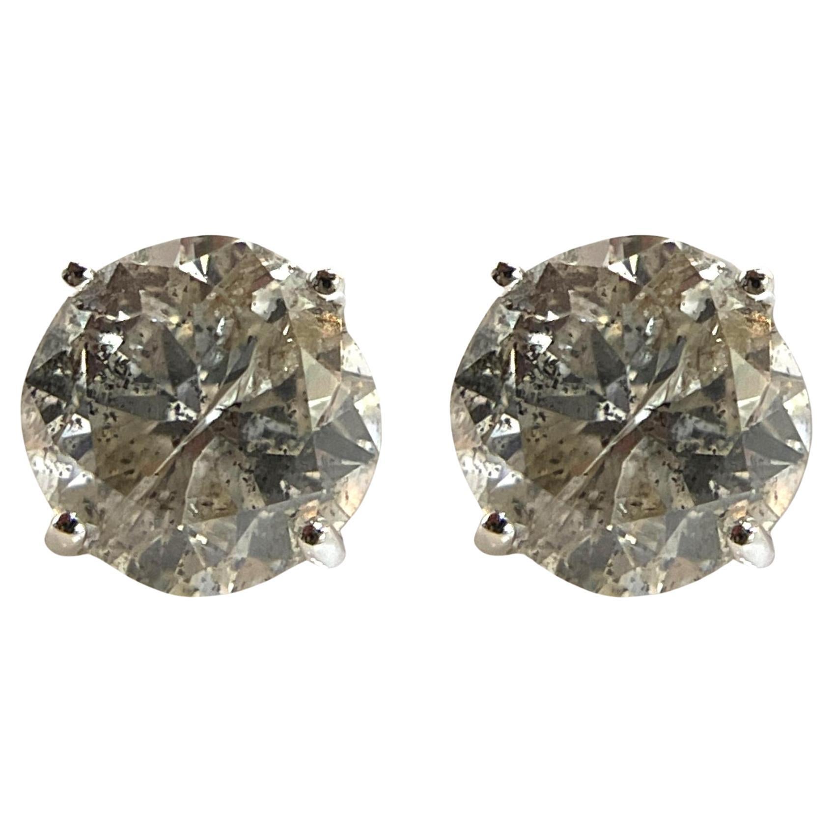 Orecchino con diamante Brilliante in oro bianco 14K