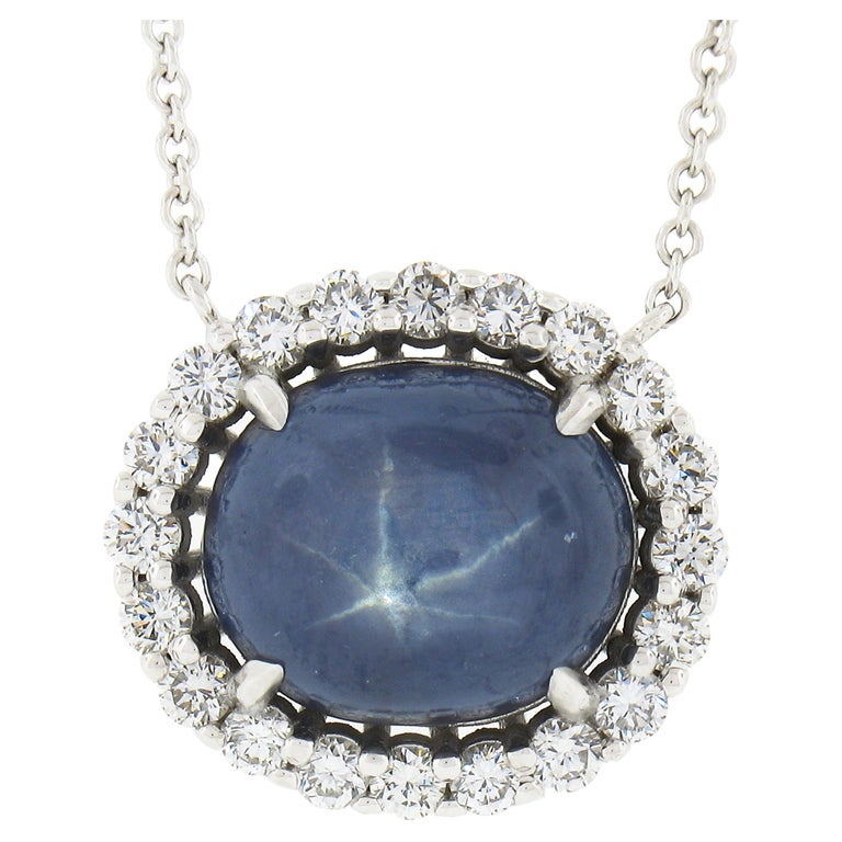 Blue Violet Chalcedony Cabochon Shape 14K White Gold Diamond Halo Set Ring main image 1
