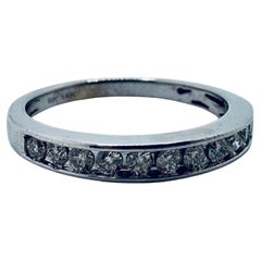 14K White Gold Channel-Set Diamond Band 14K White Gold Channel-Set Diamond Band