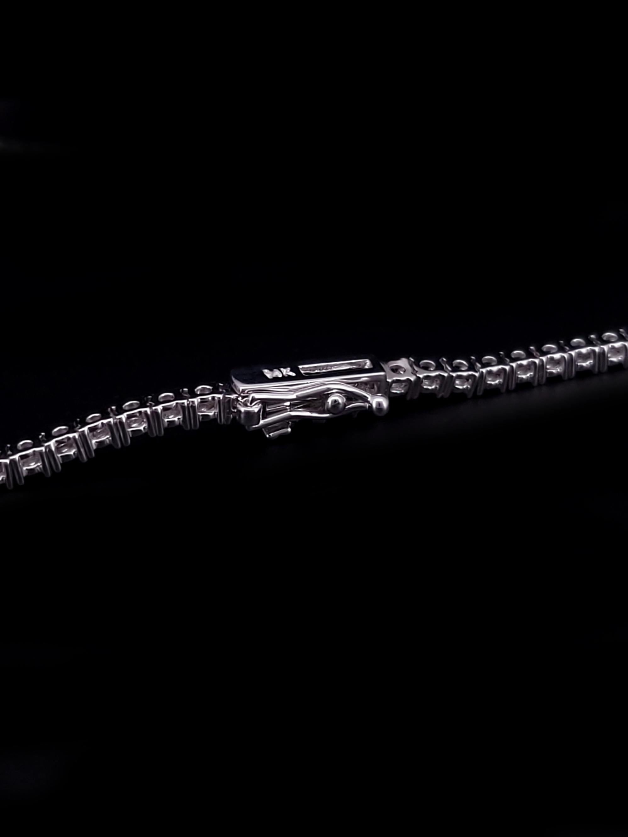 Women's or Men's 14k White Gold Columbian Emeralds with Diamonds Chain Necklace 20