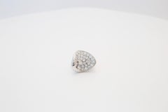 14k White Gold Contemporary Diamond Ring, Size 4.5 - 12.0g