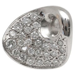 14k White Gold Contemporary Diamond Ring, Size 4.5 - 12.0g