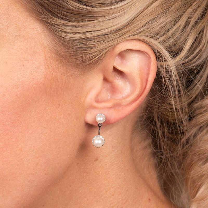 pearl earring jackets for diamond studs