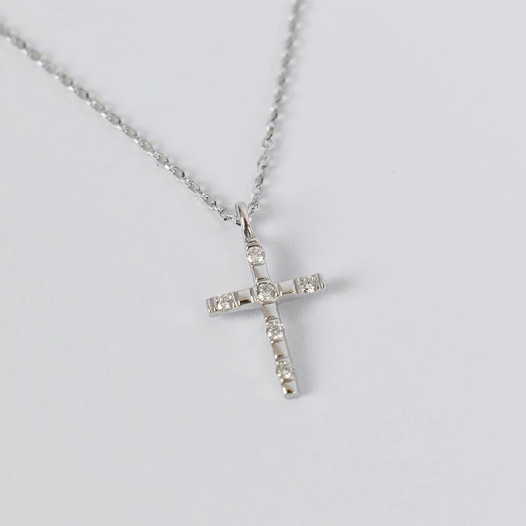14k Gold Cross Necklace Christ Cross 