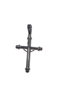 Pendentif Crucifix en or blanc 14K #25090