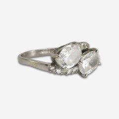 14K White Gold Cubic Zirconia Ring