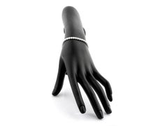 14K White Gold Diamond 3.56 Cts Classic Tennis Bracelet