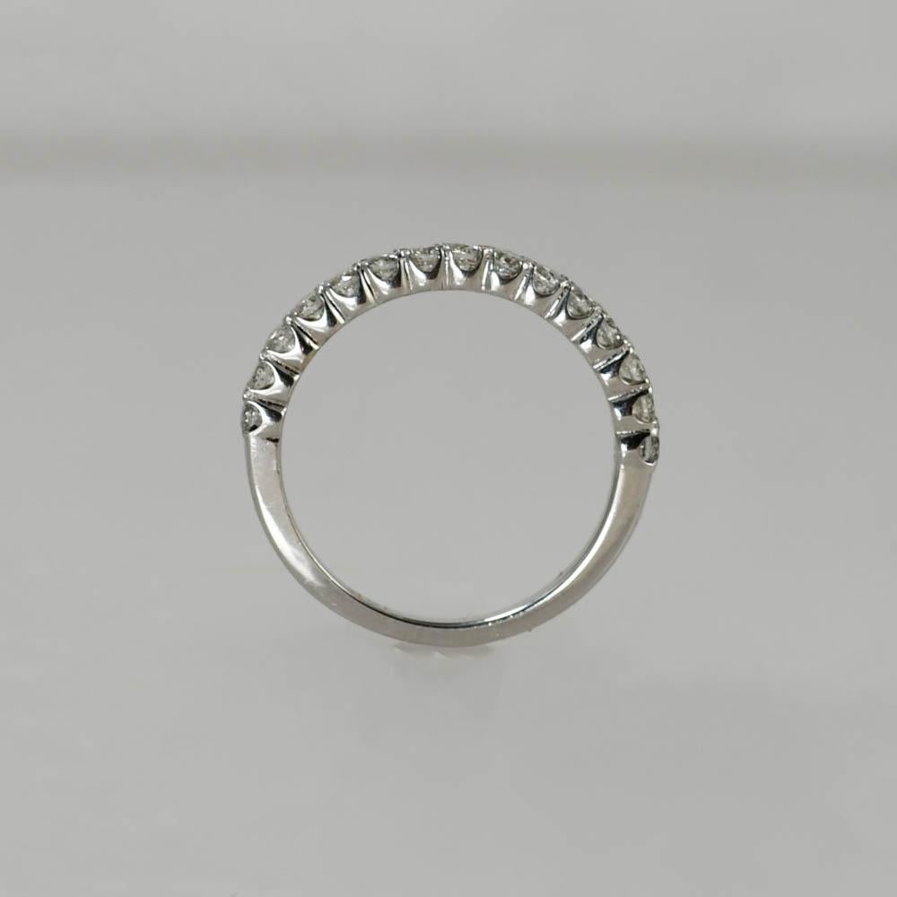 da uomo o donna Fascia di diamanti in oro bianco 14K 0,45ct in vendita