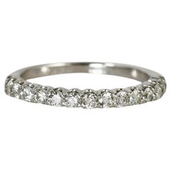 Fascia di diamanti in oro bianco 14K 0,45ct