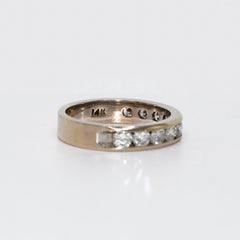 14 Karat Weißgold Diamantband, 1,00 Karatdw, 3,6 Karat