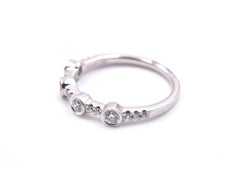 14 Karat White Gold Diamond Band .25 Carat