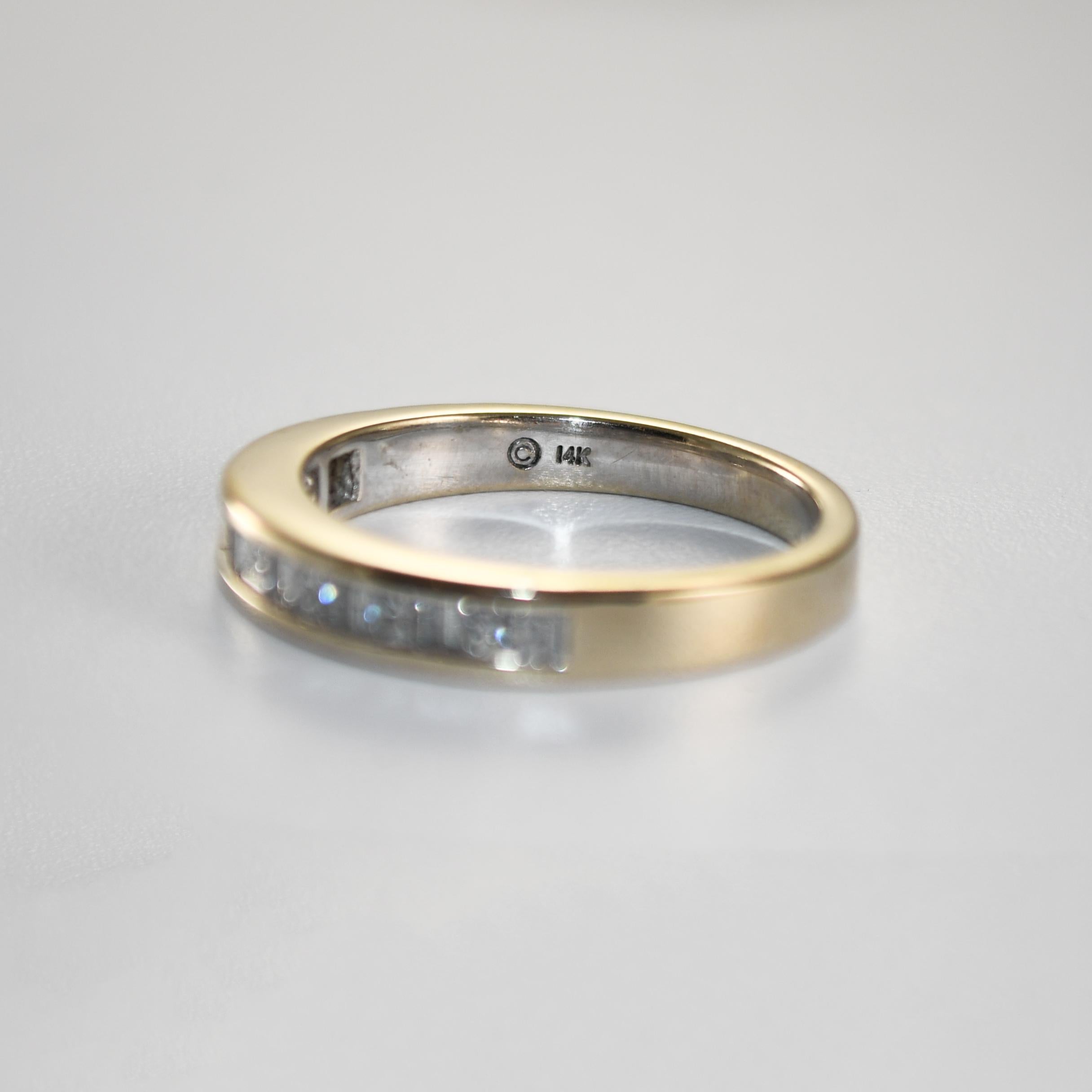 Bague en or blanc 14K avec diamant 0.50ct Excellent état - En vente à Laguna Beach, CA