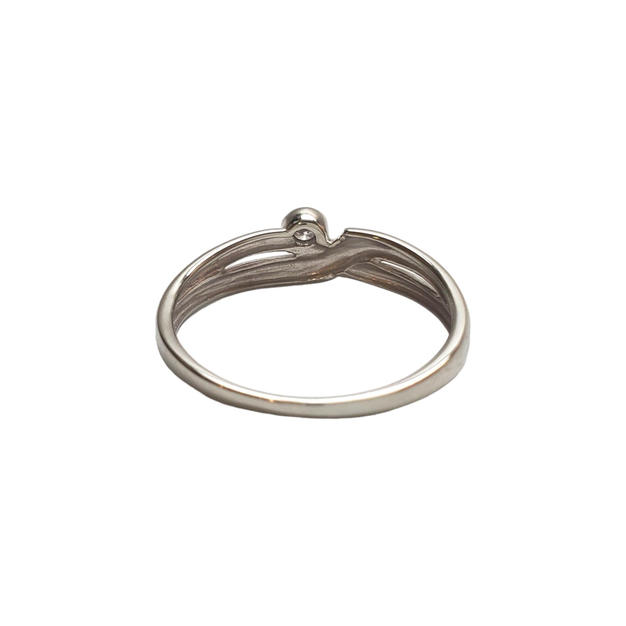 Brilliant Cut 14K White Gold Diamond Band Ring #17543 For Sale