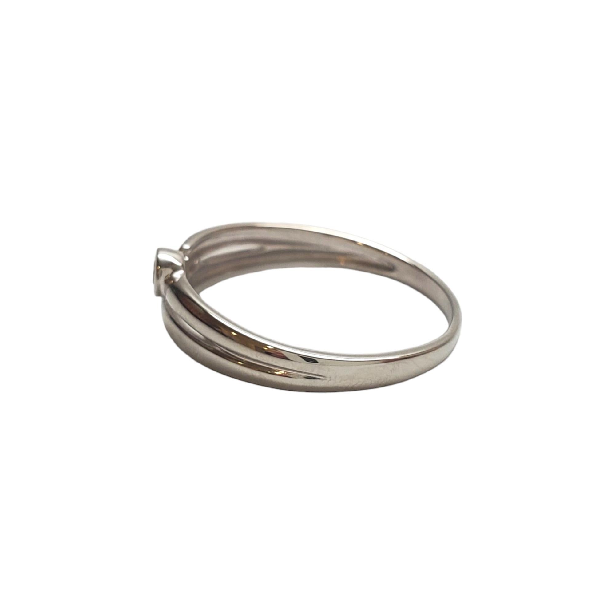 14K White Gold Diamond Band Ring #17543 In Good Condition For Sale In Washington Depot, CT