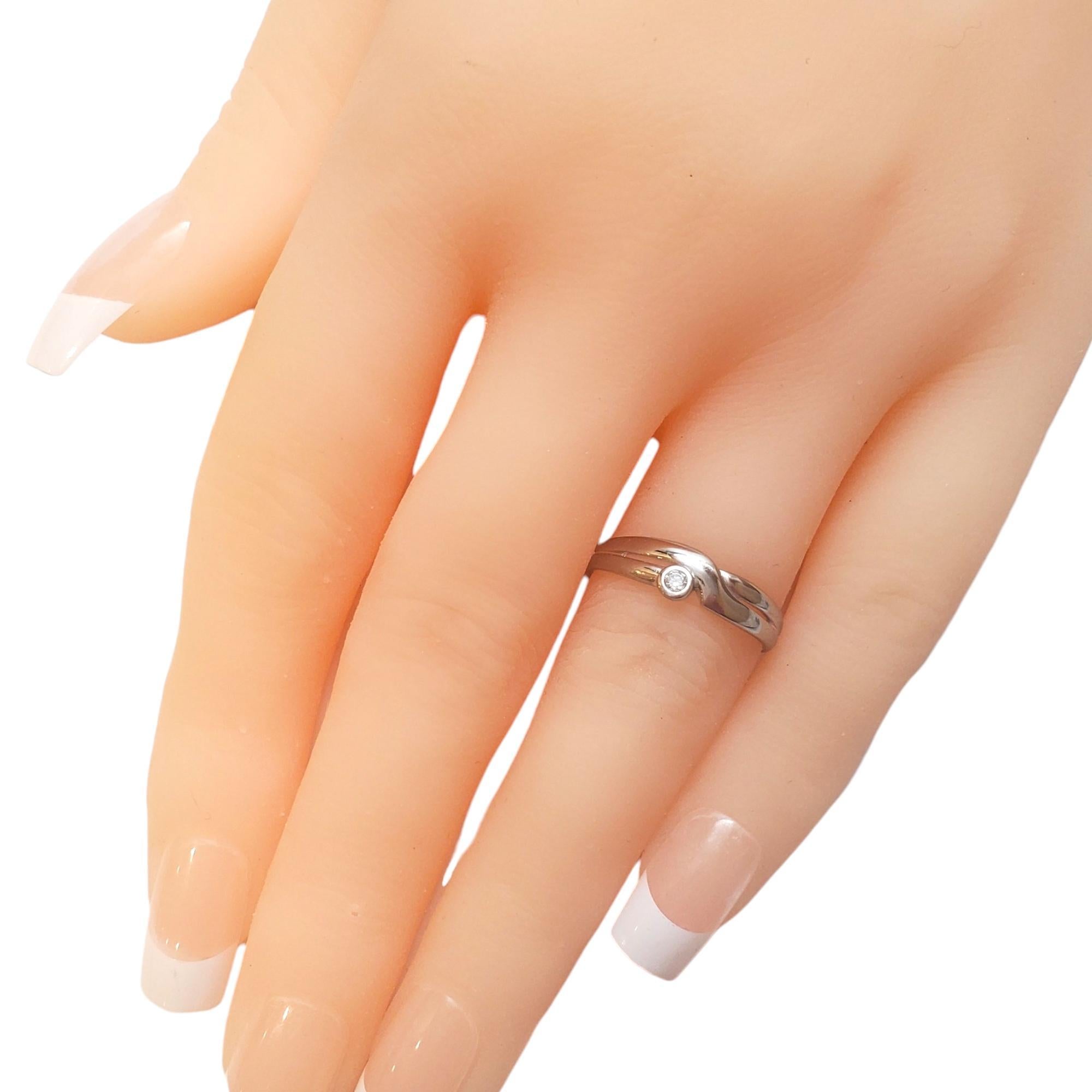 14K White Gold Diamond Band Ring #17543 For Sale 1