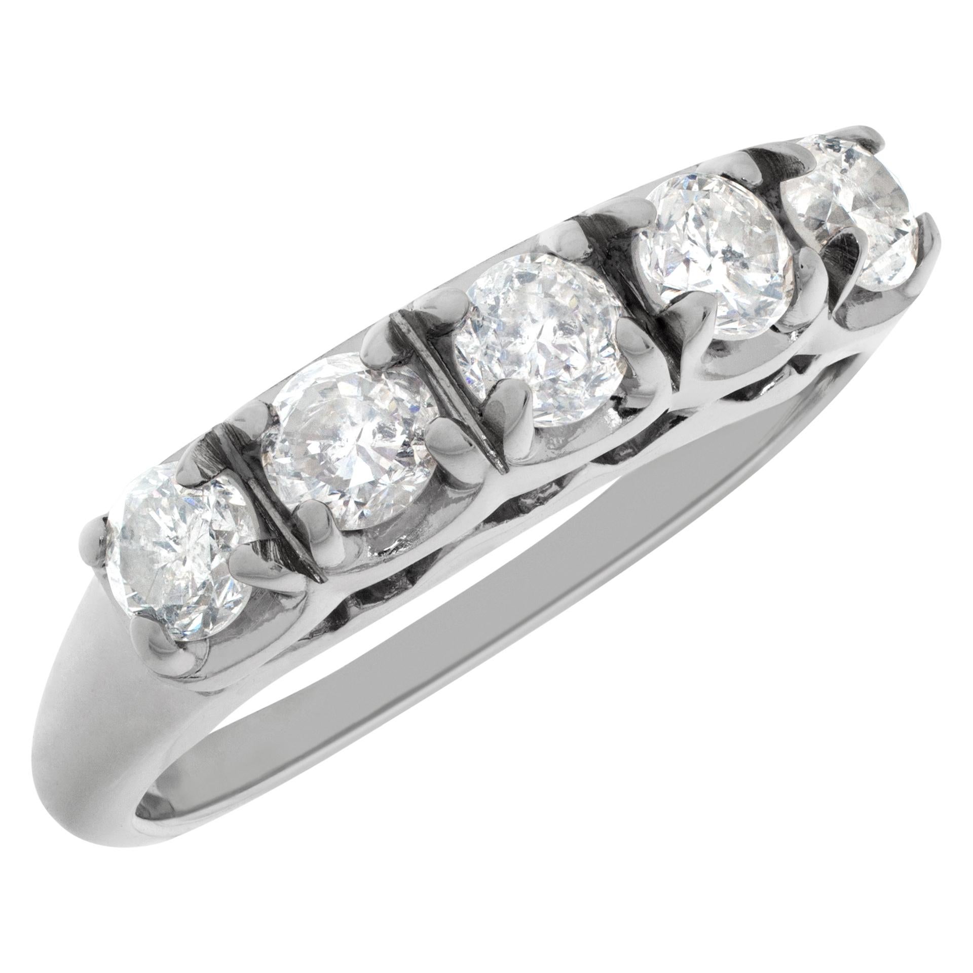 14k Weißgold Diamant-Ring mit Ring im Zustand „Hervorragend“ im Angebot in Surfside, FL