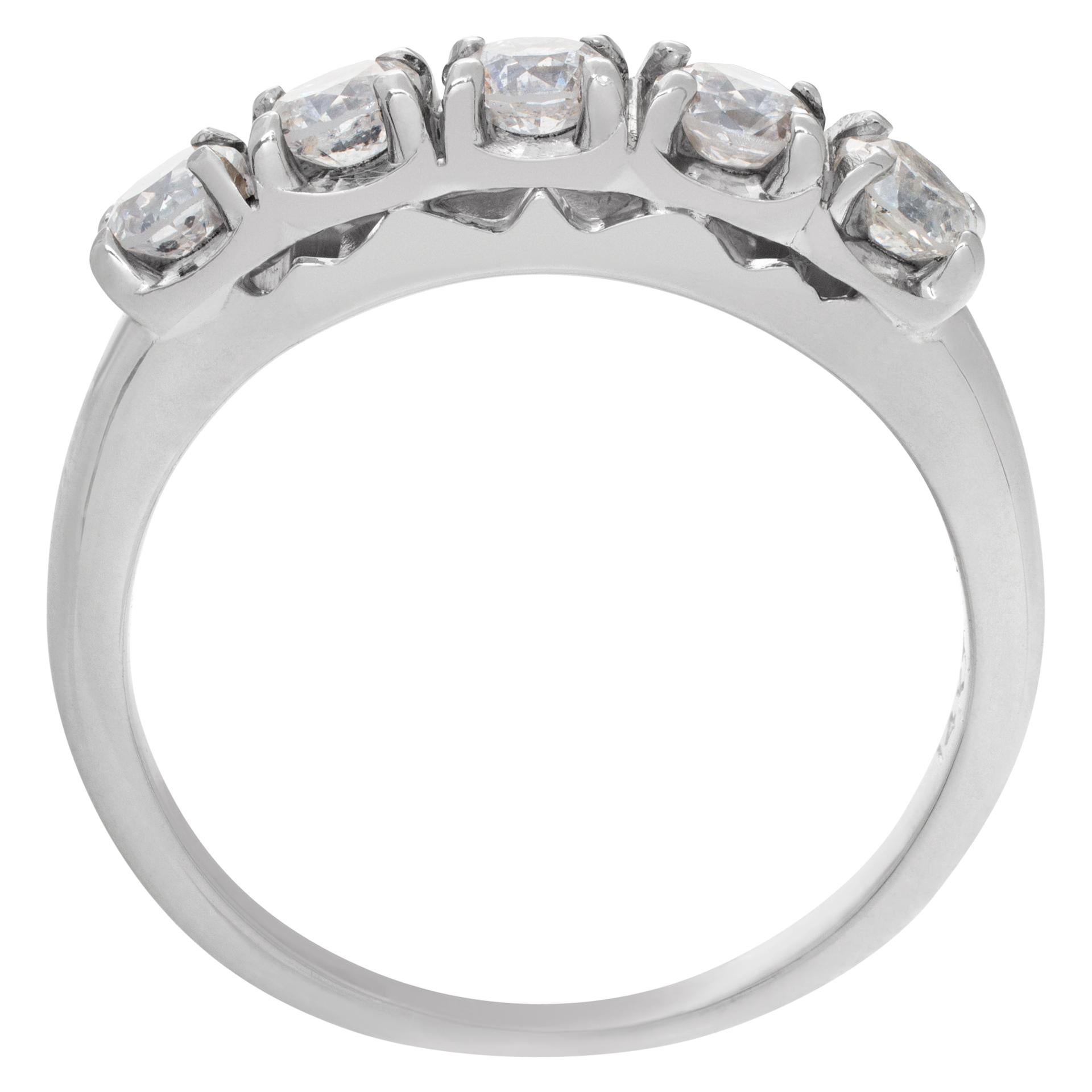 14k Weißgold Diamant-Ring mit Ring Damen im Angebot