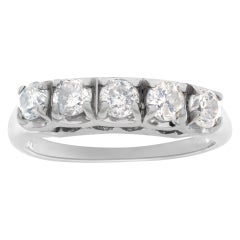 14k white gold Diamond band ring