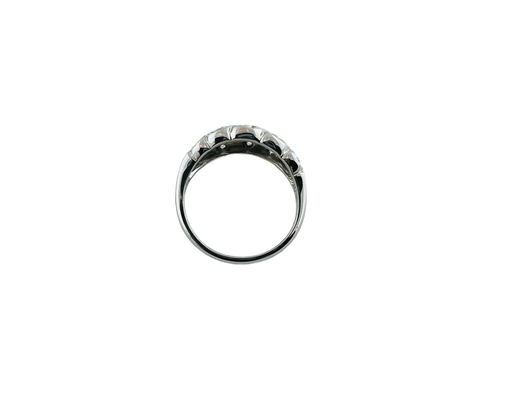14K White Gold Diamond Band Ring S Design #16581 For Sale 1